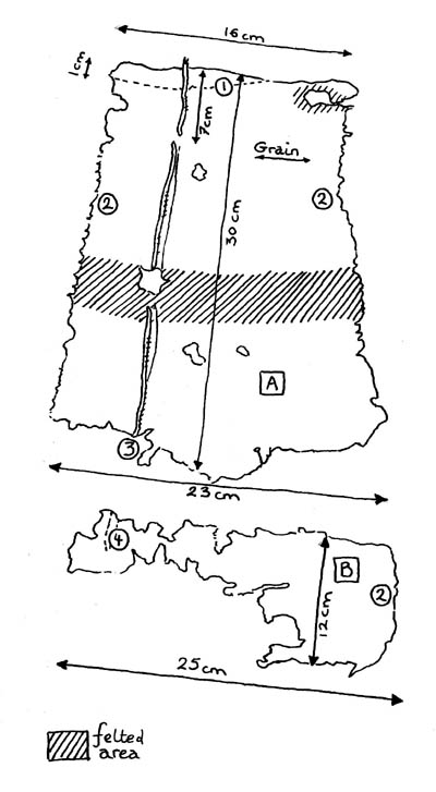 Figure 2: the cloth fragments