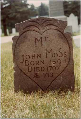 John Moss I's Tombstone